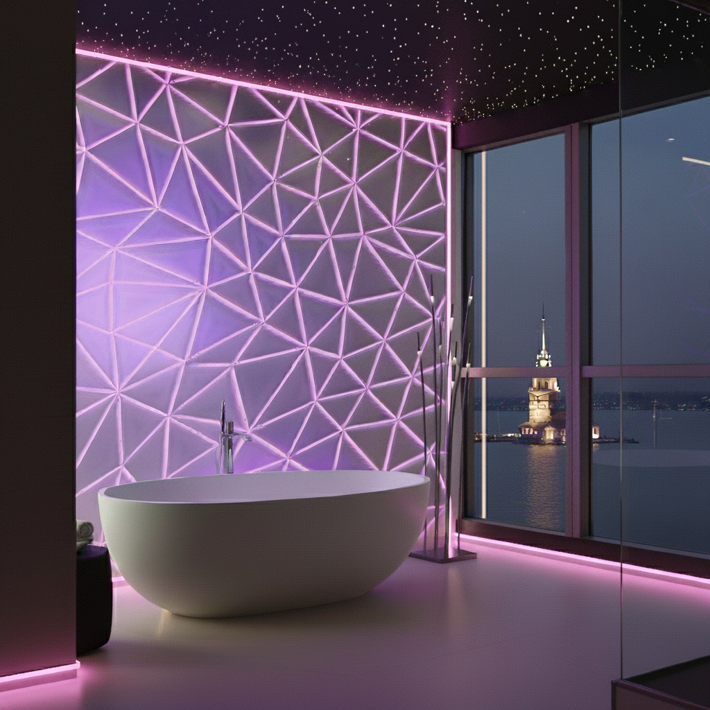 Solid Surface Shower Wall Panel Made in Turkey